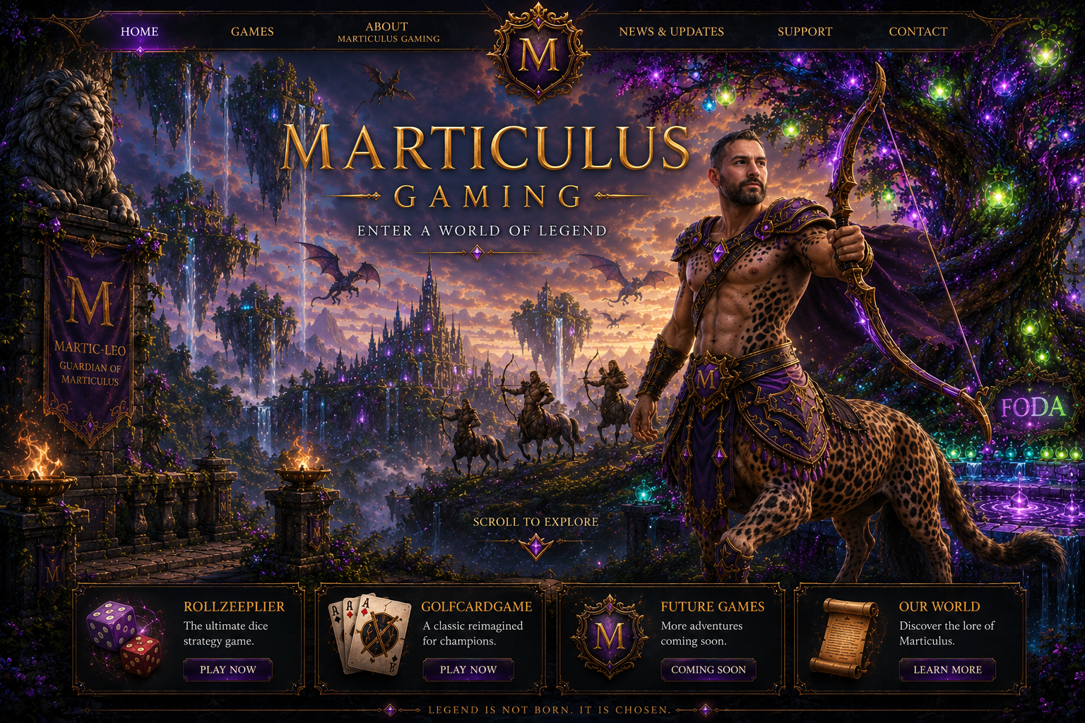 Marticulus Gaming homepage